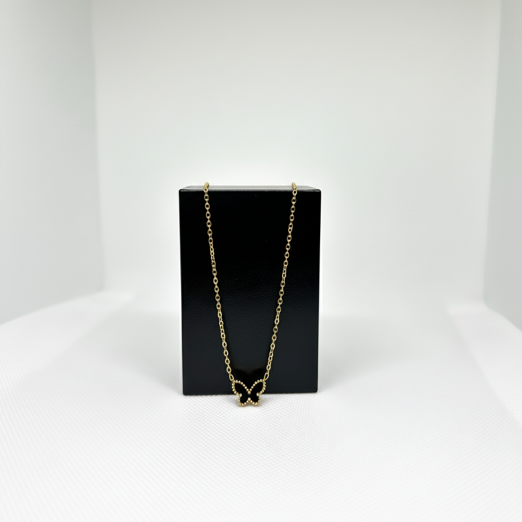 Black Butterfly necklace