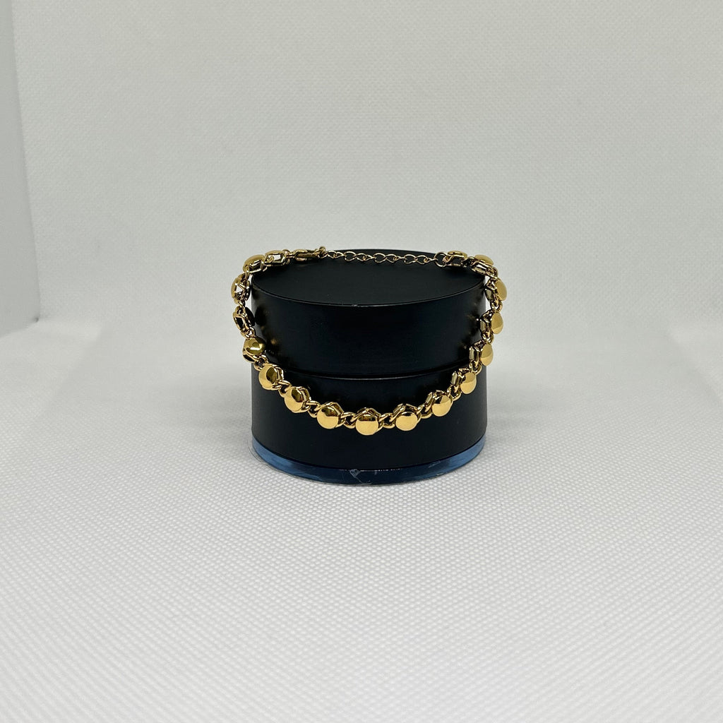 Heavy Golden Ball Bracelet