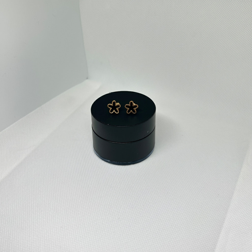 Black Star Studs Earrings