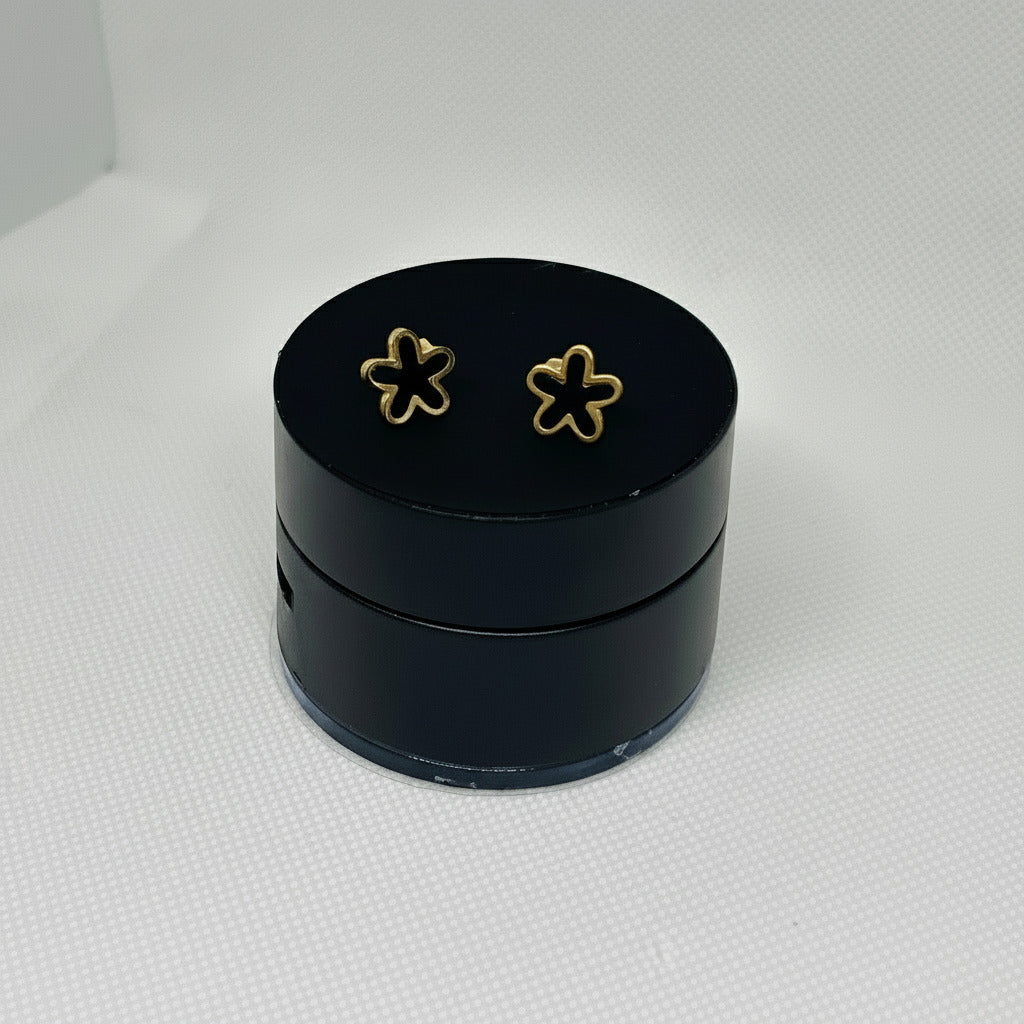 Black Star Studs Earrings