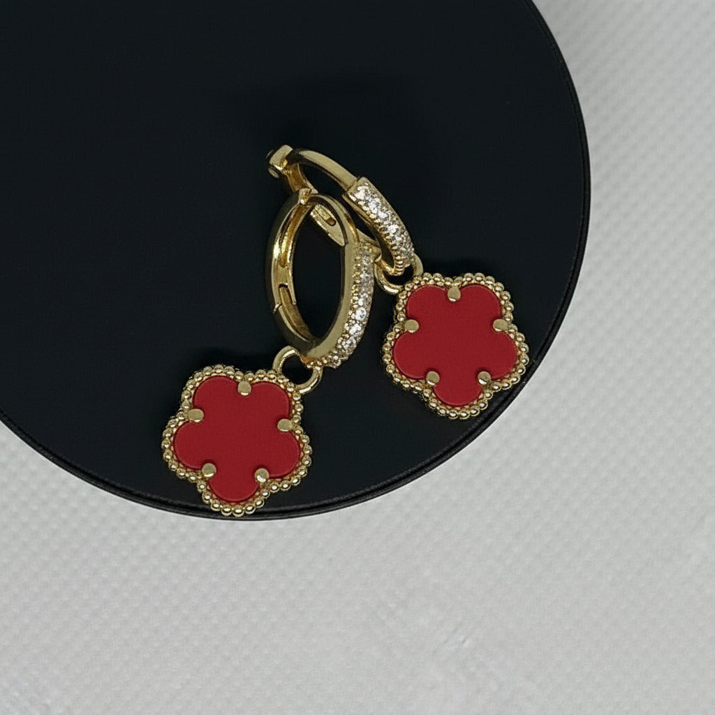 Charming Bloom Huggie Hoop Earrings