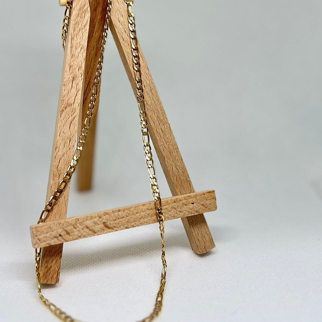 Sleek Dainty Mariner Link Gold Chain Necklace