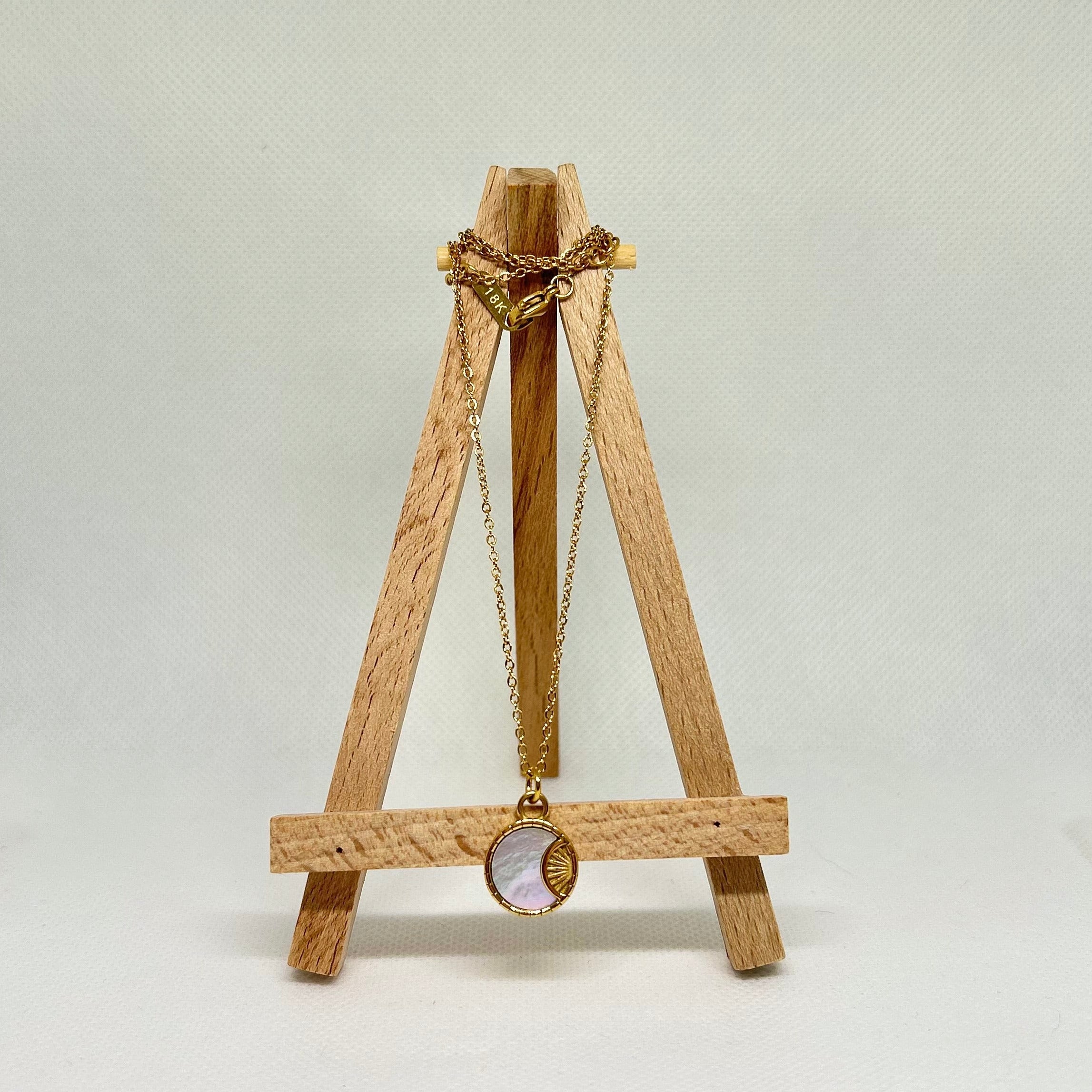 Ethereal Mother of Pearl Celestial Necklace