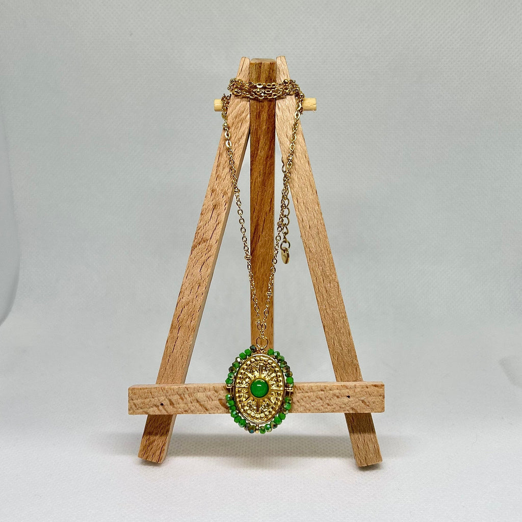 The Imperial Green Medallion Necklace