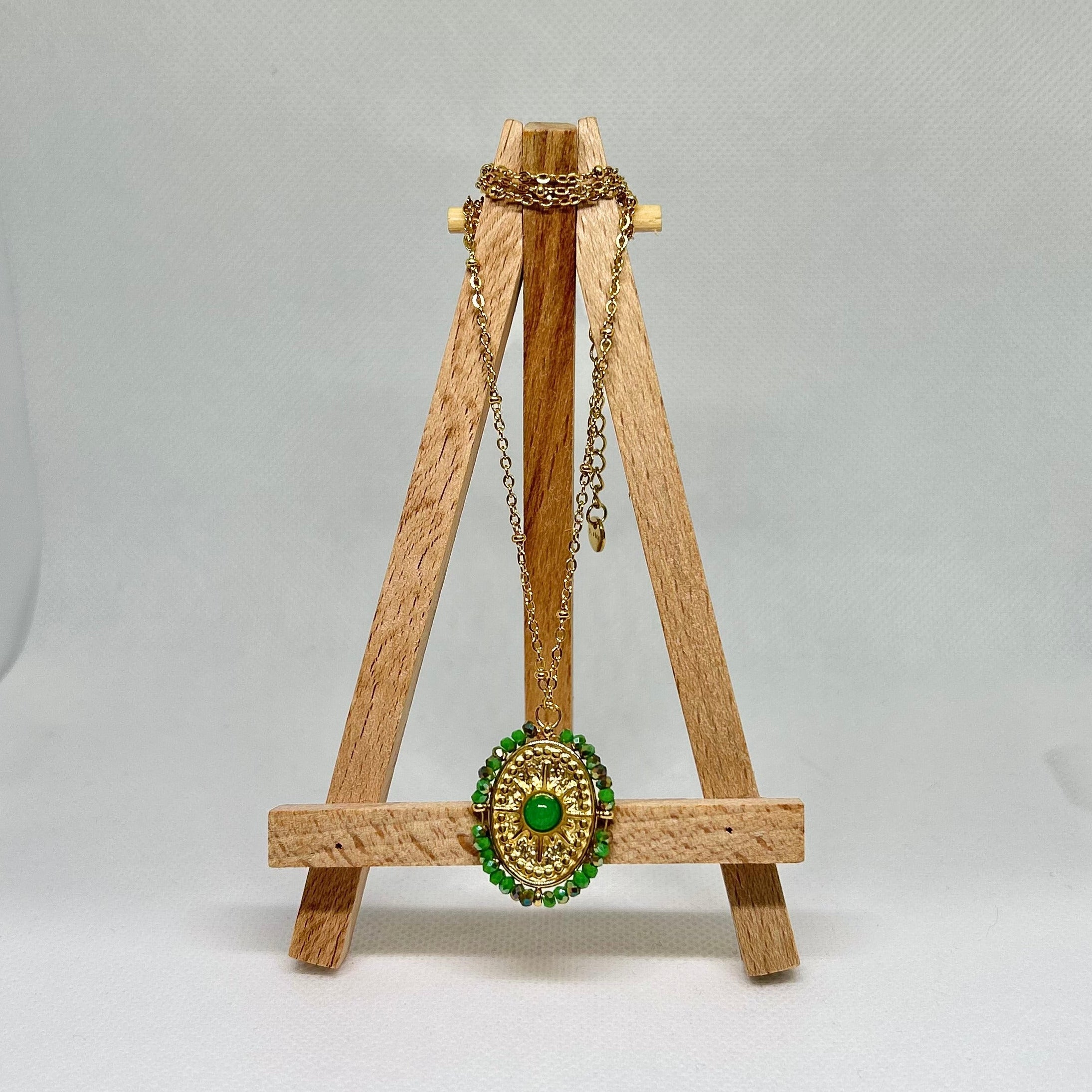 The Imperial Green Medallion Necklace