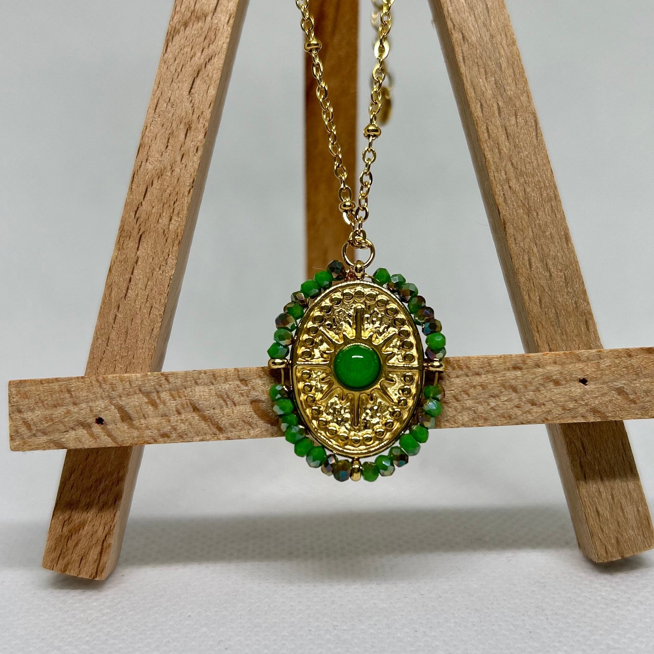 The Imperial Green Medallion Necklace
