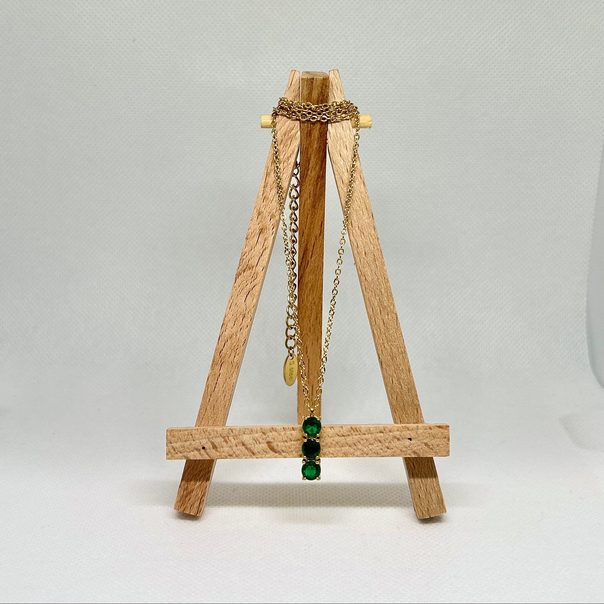 The Regal Emerald Drop Necklace