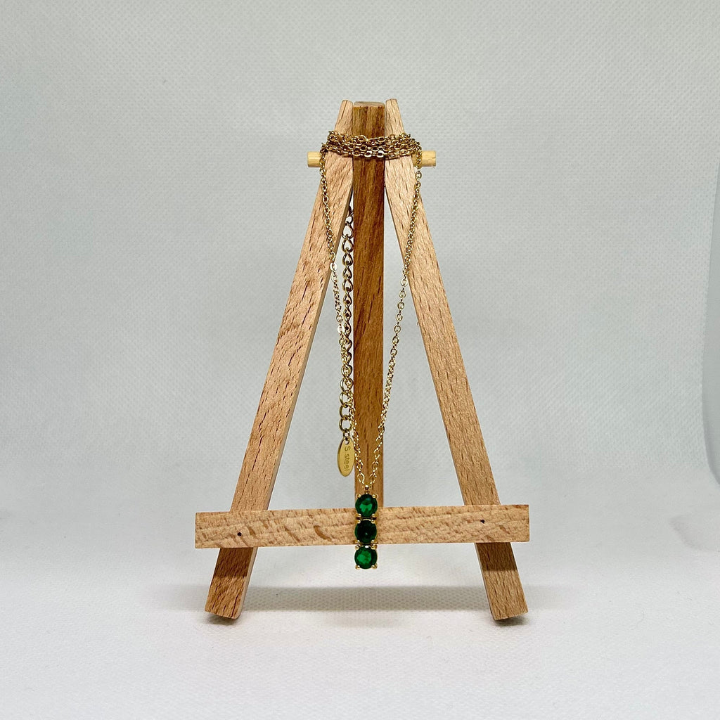 The Regal Emerald Drop Necklace