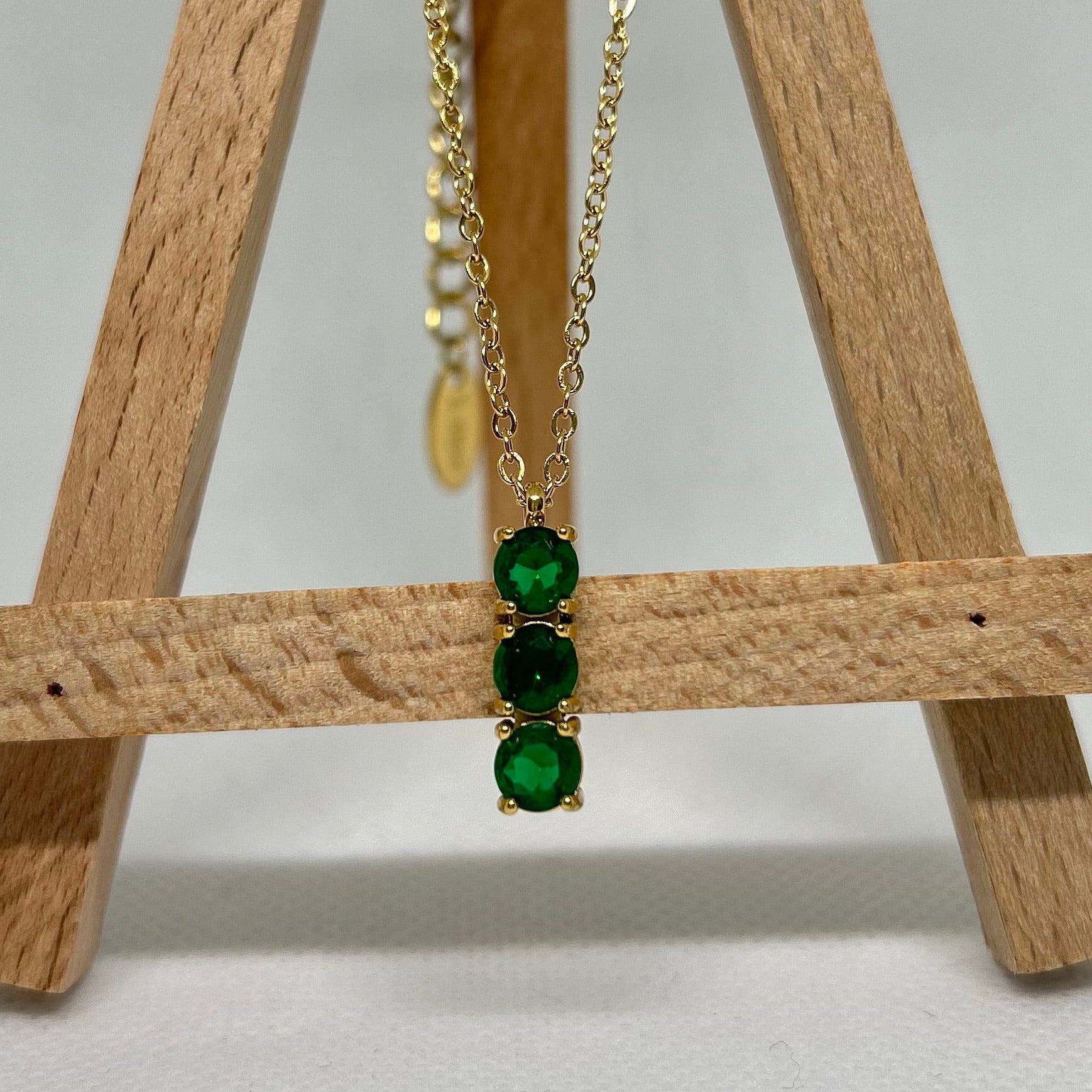 The Regal Emerald Drop Necklace