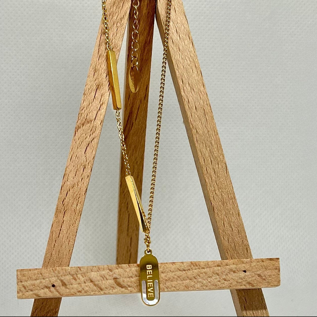 The Golden Horizon Bar Layered Necklace