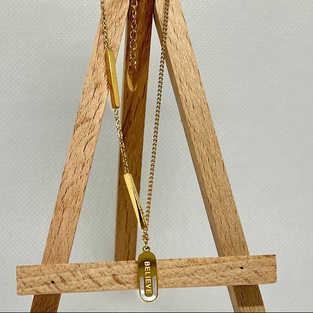 The Golden Horizon Bar Layered Necklace