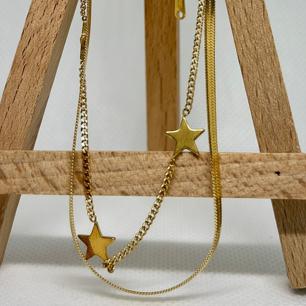 Celestial Star Layered Necklace