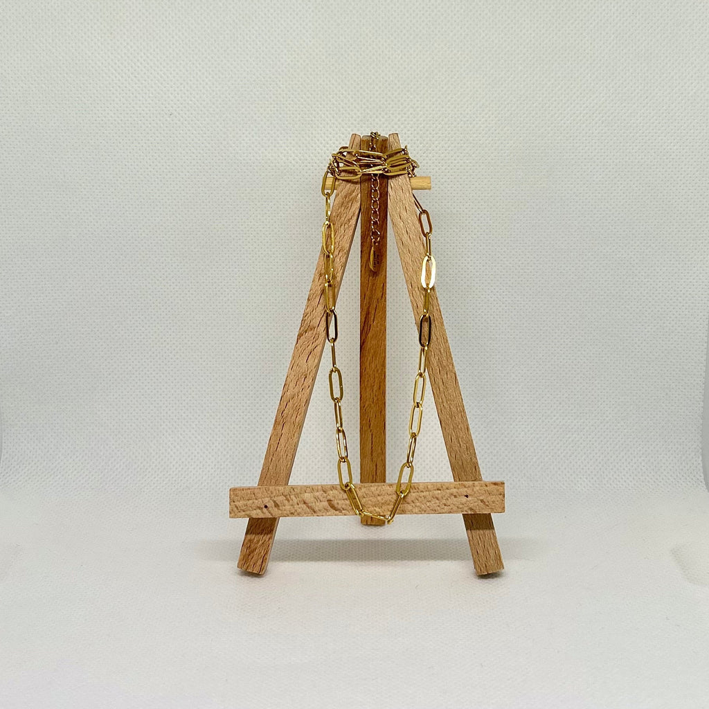 Elegant Paperclip Link Chain Necklace
