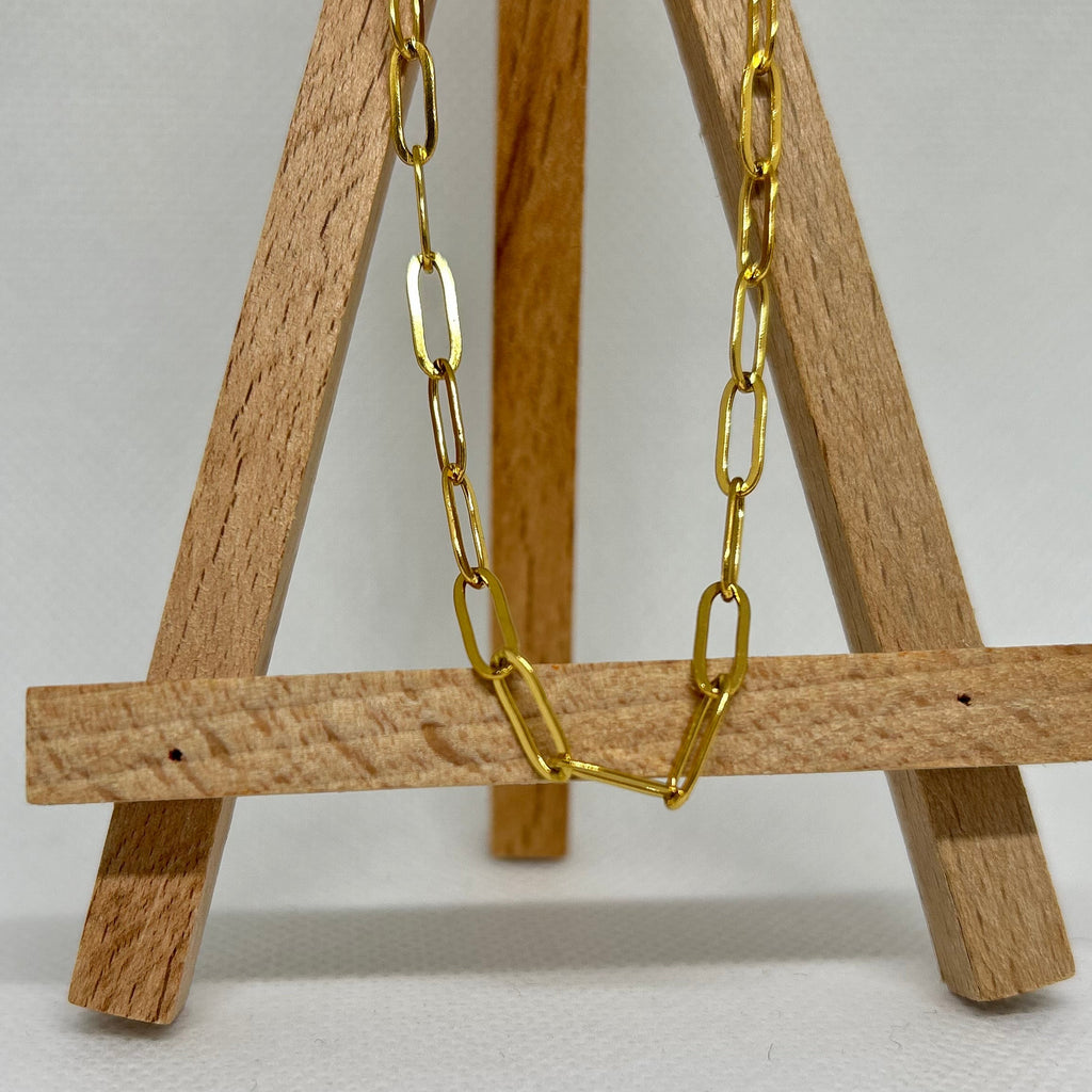 Elegant Paperclip Link Chain Necklace