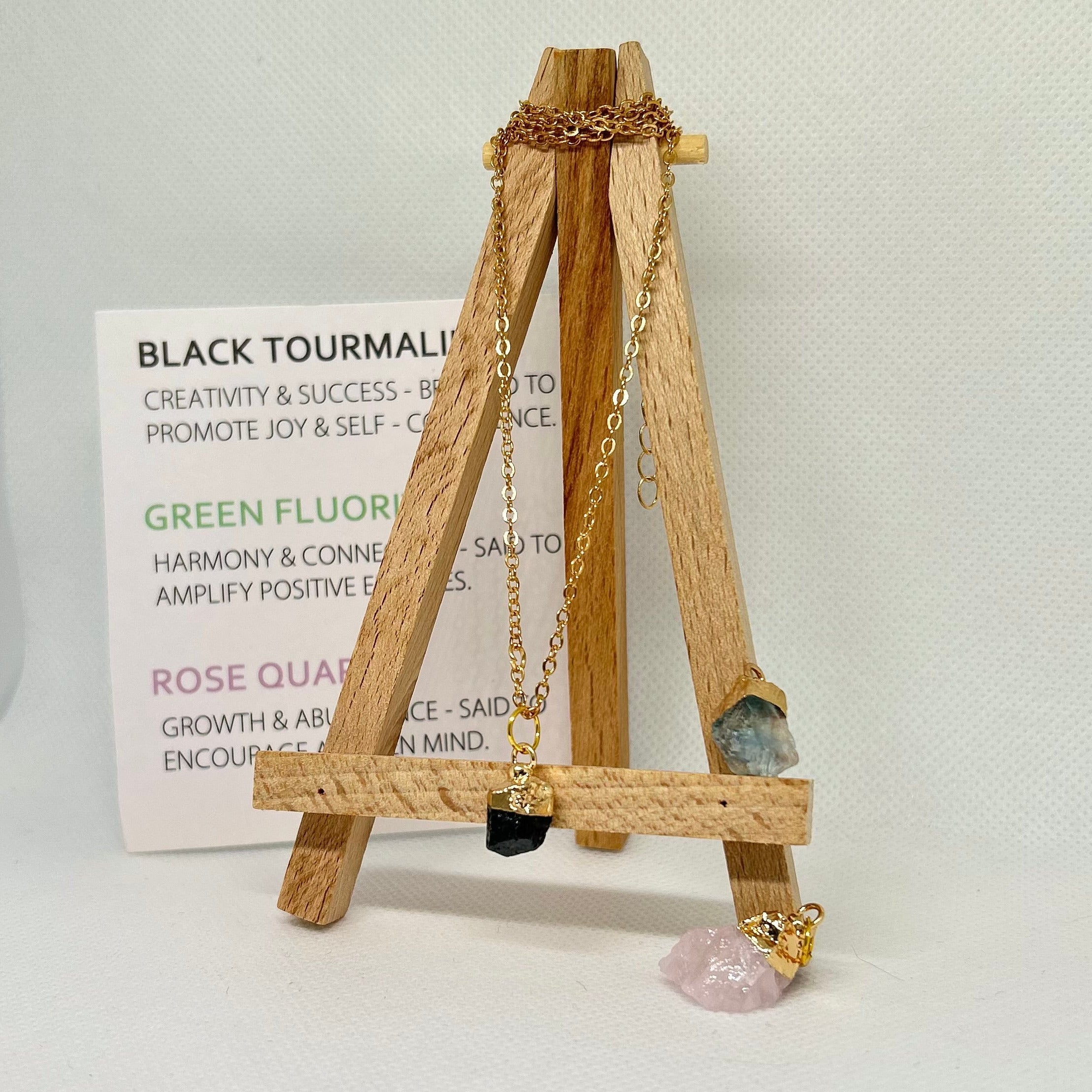 Raw Crystal Healing Necklace Collection