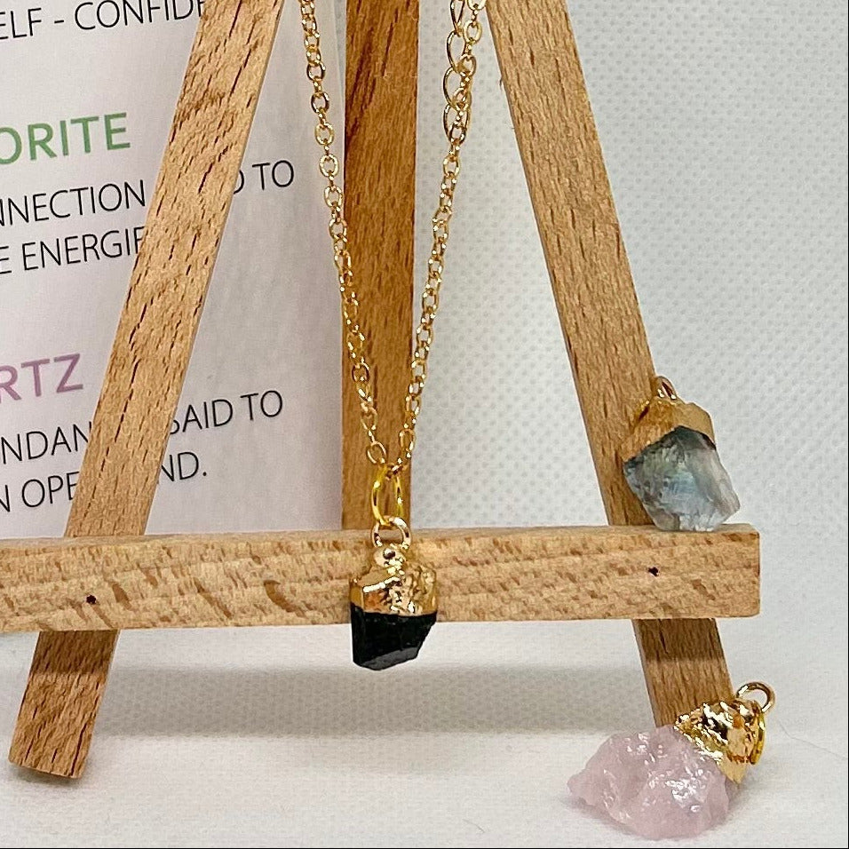 Raw Crystal Healing Necklace Collection