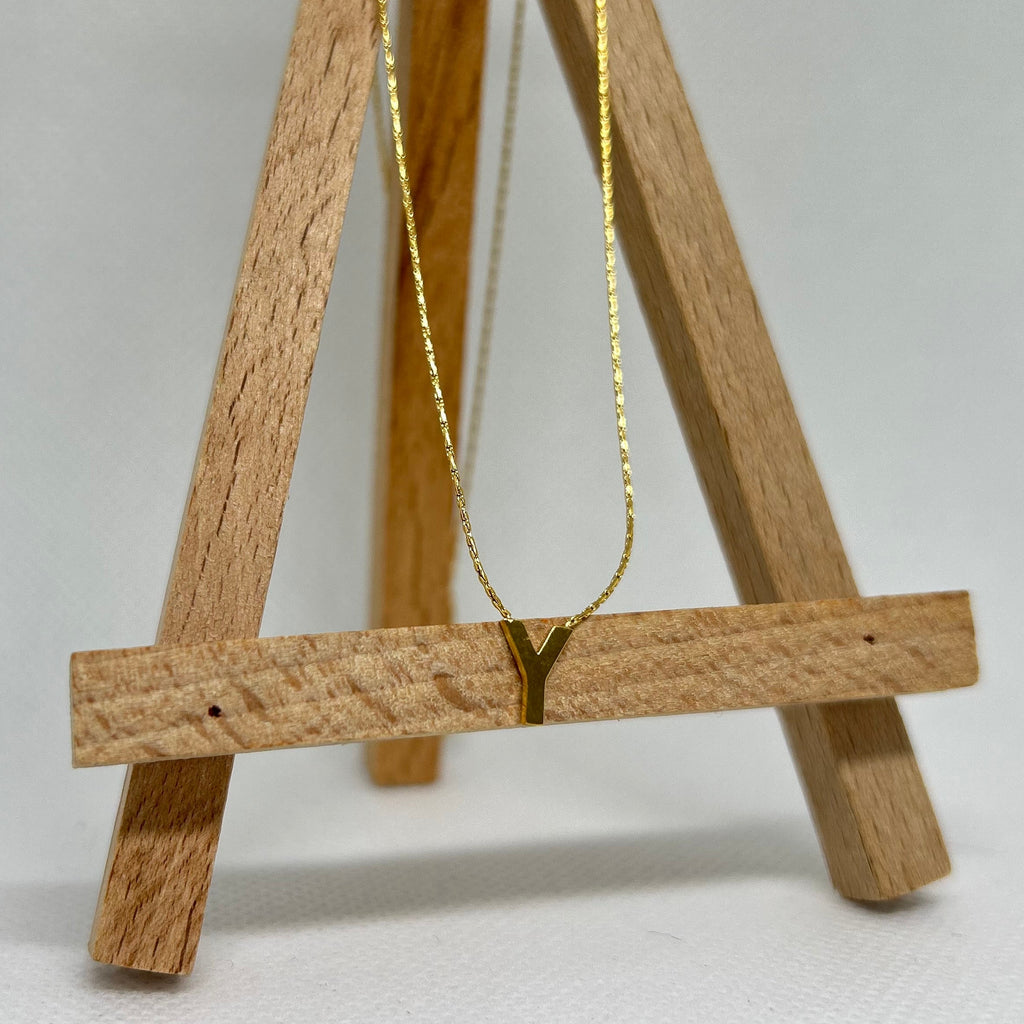 Dainty Initial Letter Necklace