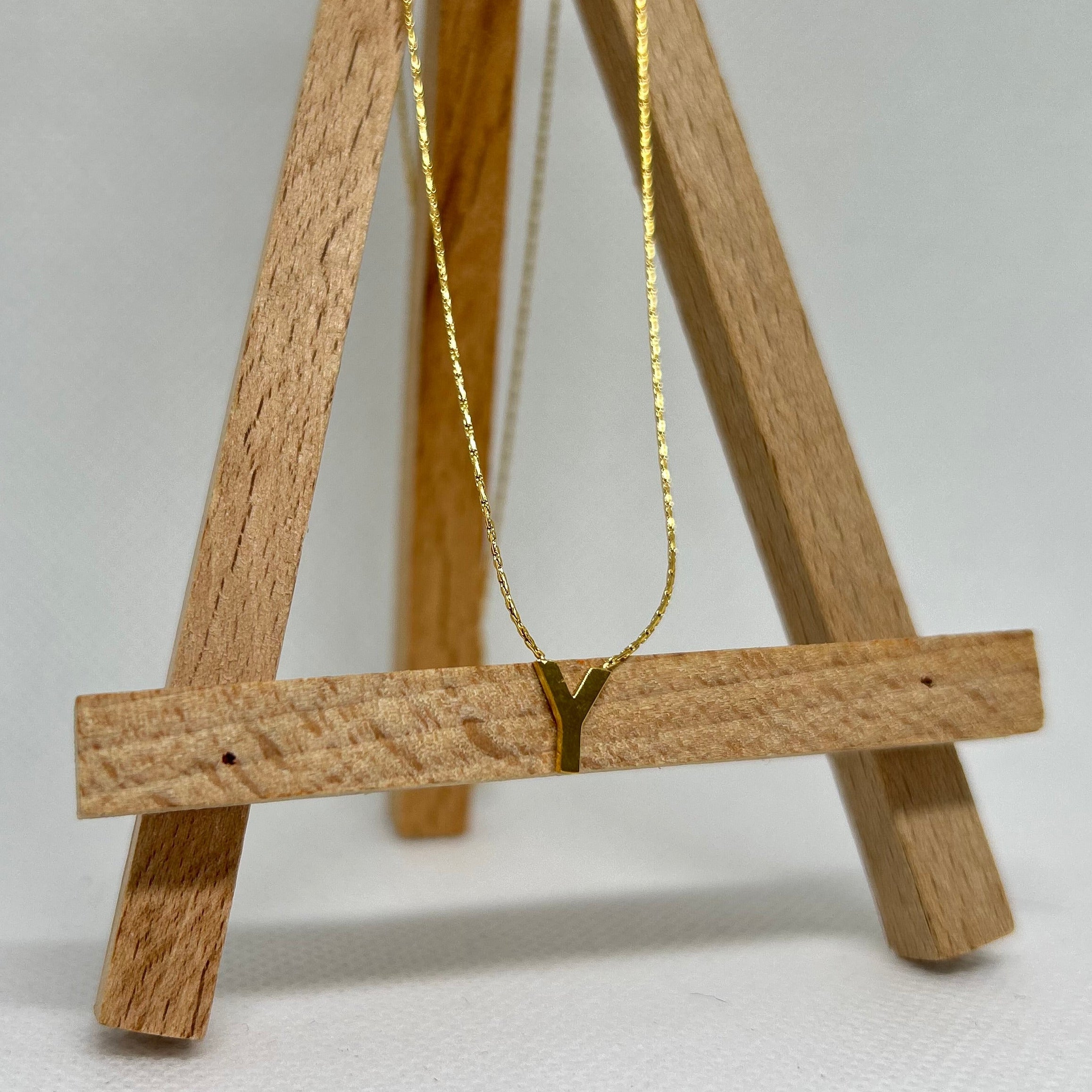 Dainty Initial Letter Necklace