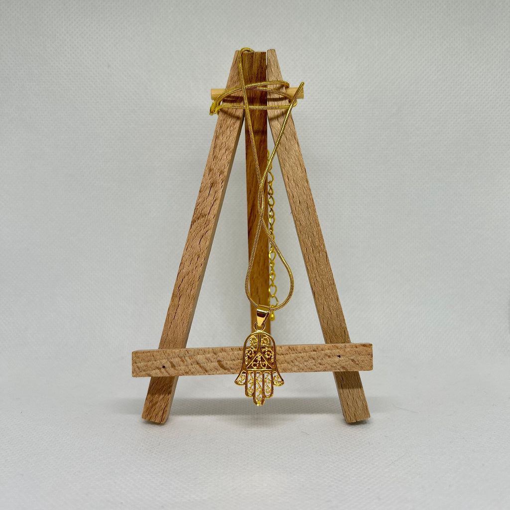 Dainty Hand of Fatima Protection Necklace