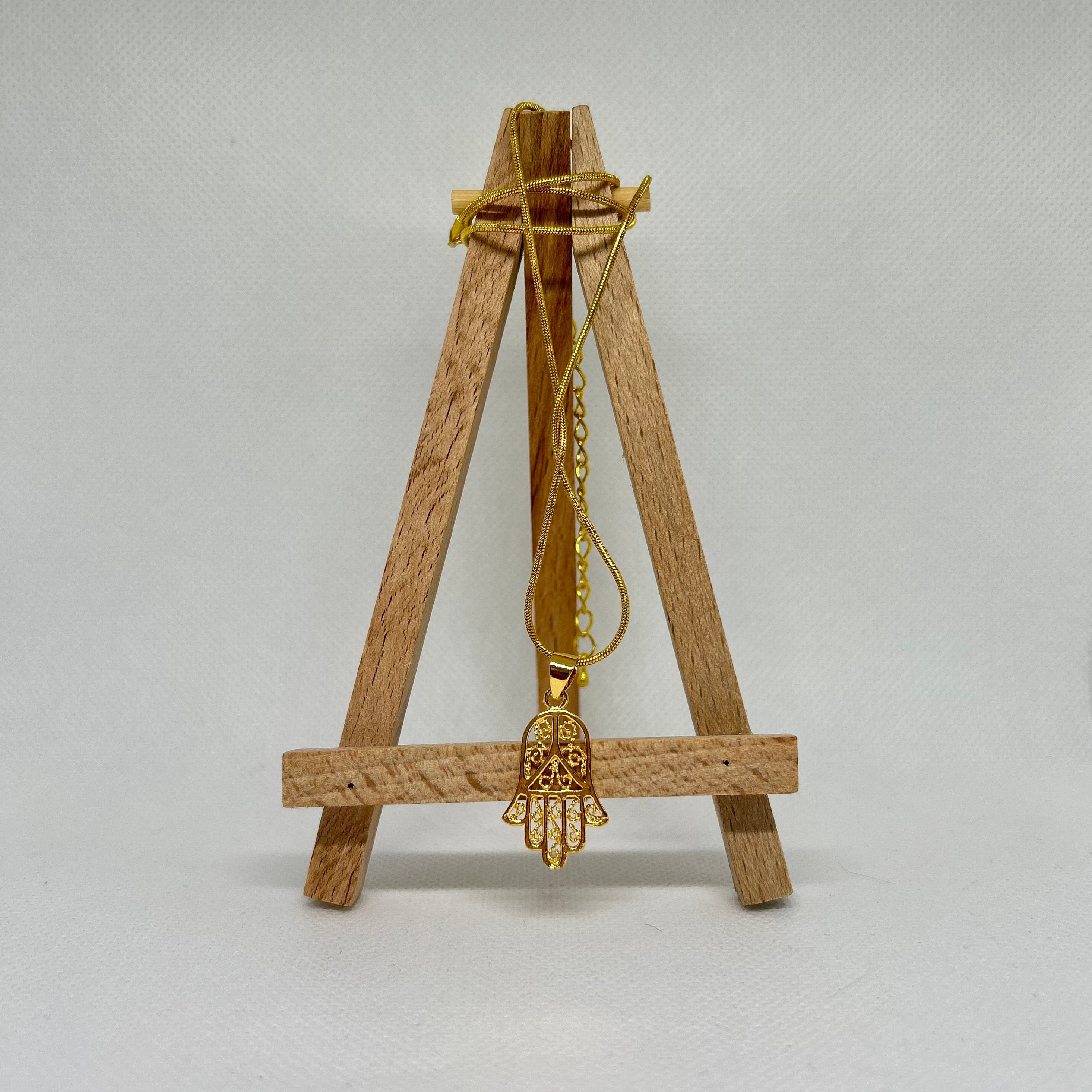 Dainty Hand of Fatima Protection Necklace