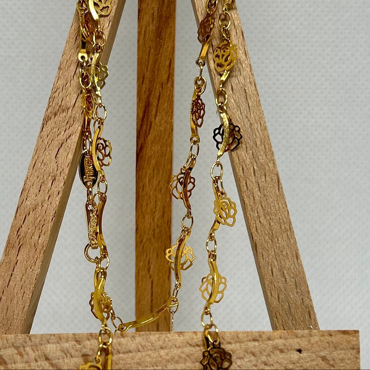 Dainty Mixed Charm Station Chain Necklace