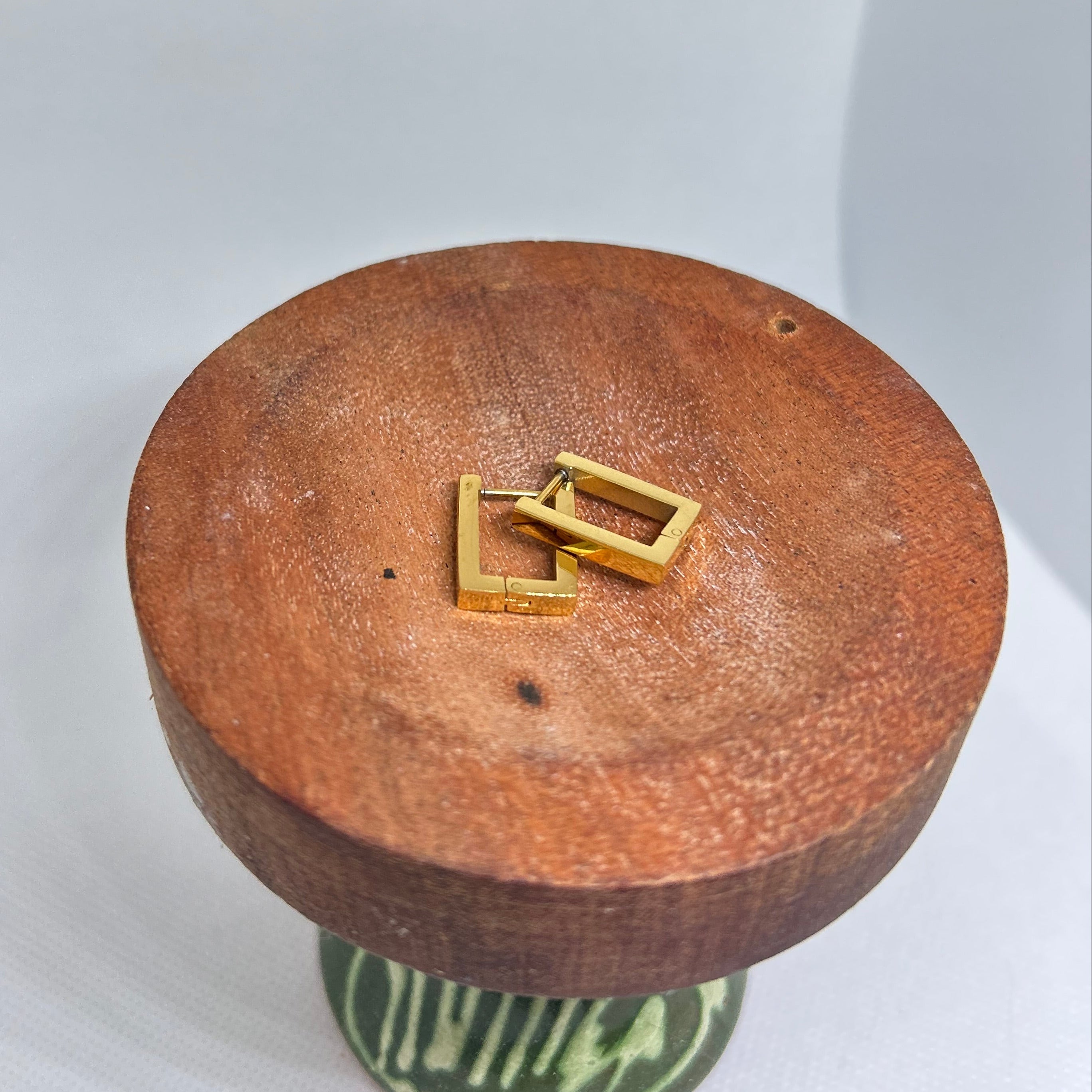 Modern Square Huggie Hoop Earrings