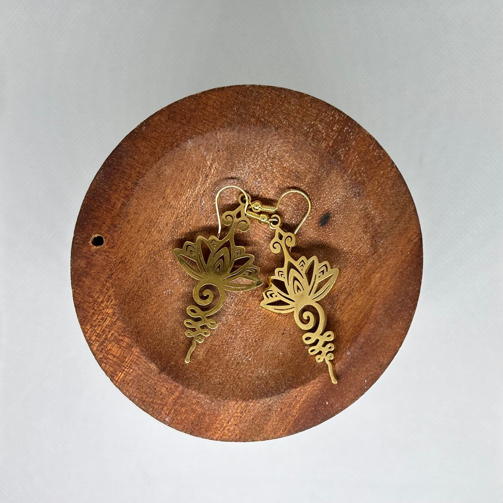 The Unalome Lotus Dangles