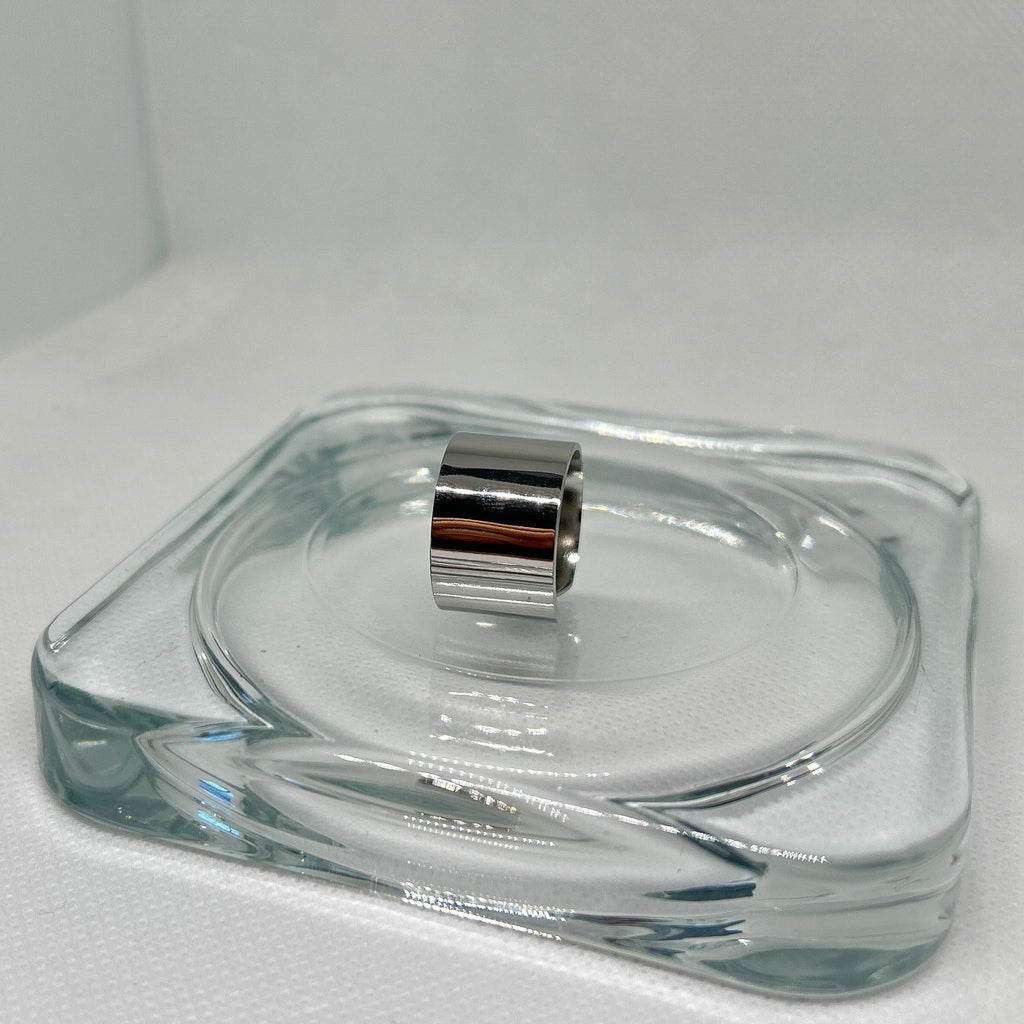 Minimalist Adjustable Wide Band Ring