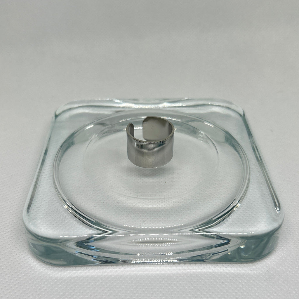 Minimalist Adjustable Wide Band Ring