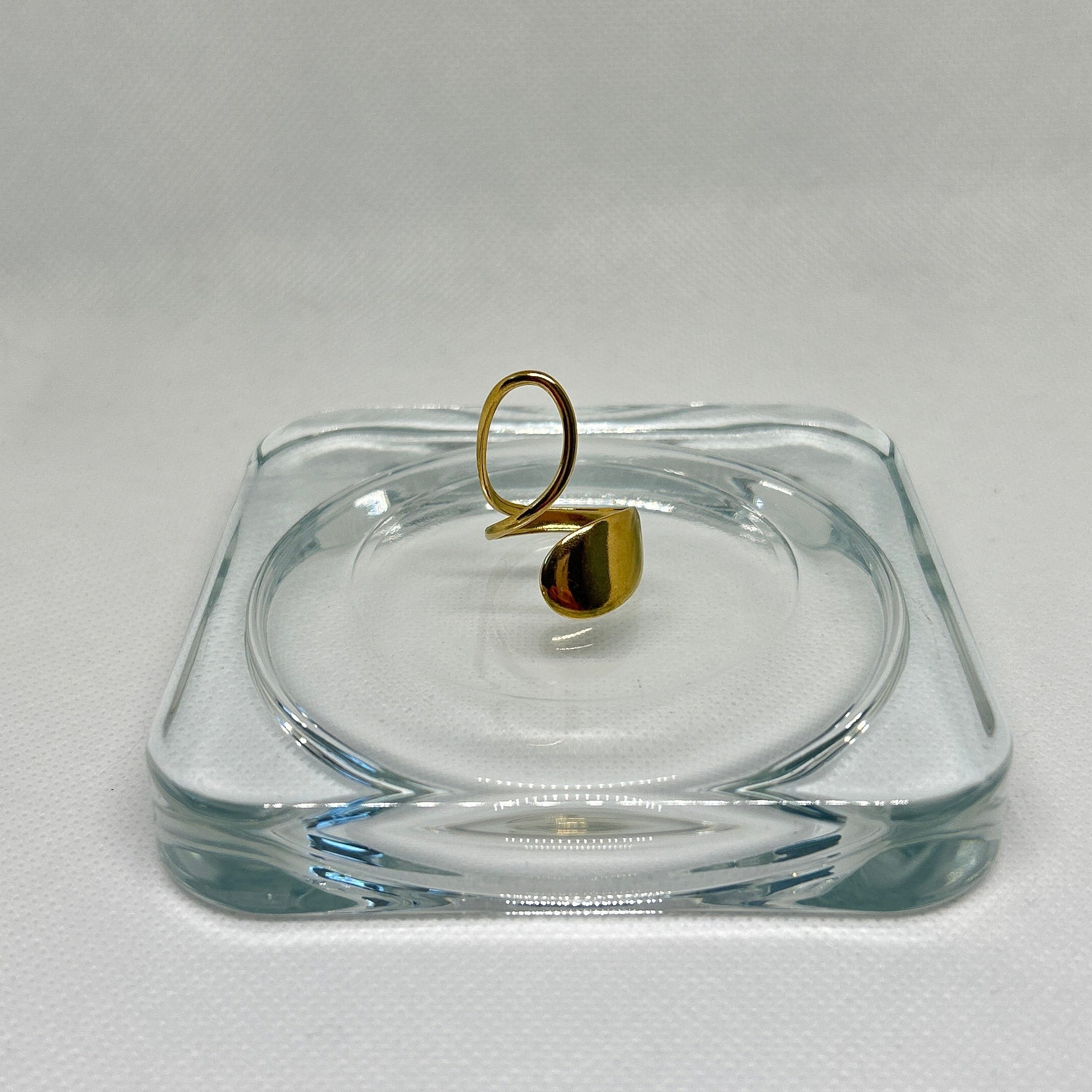 Sculptural Wave Open Ring