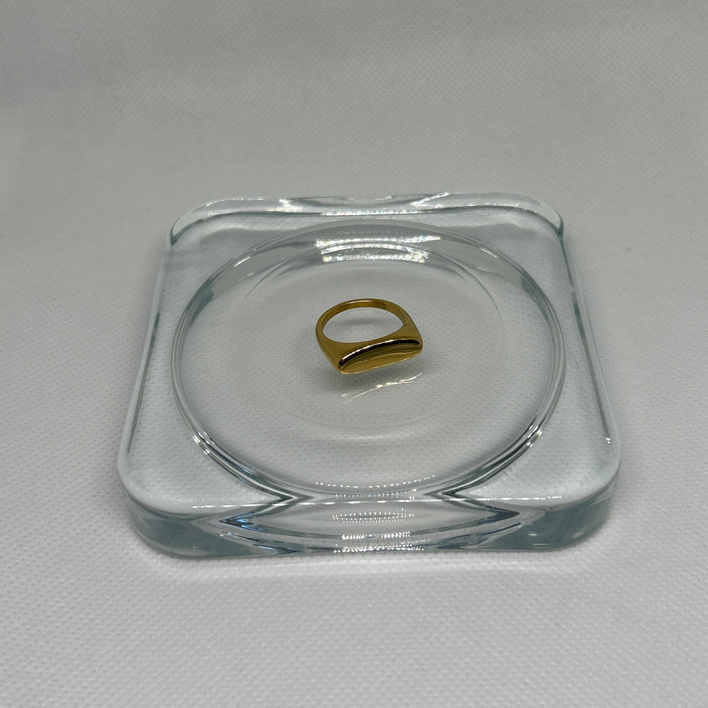 The Polished Slim Signet Ring
