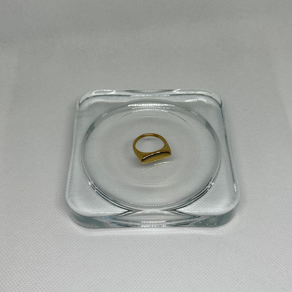 The Polished Slim Signet Ring