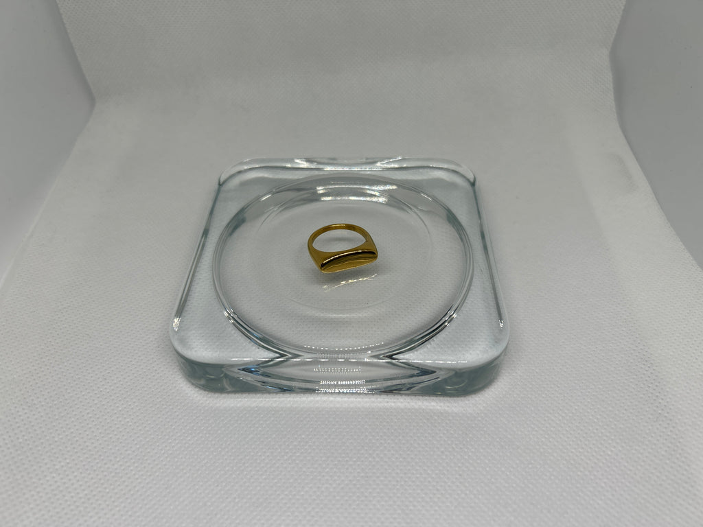 The Polished Slim Signet Ring