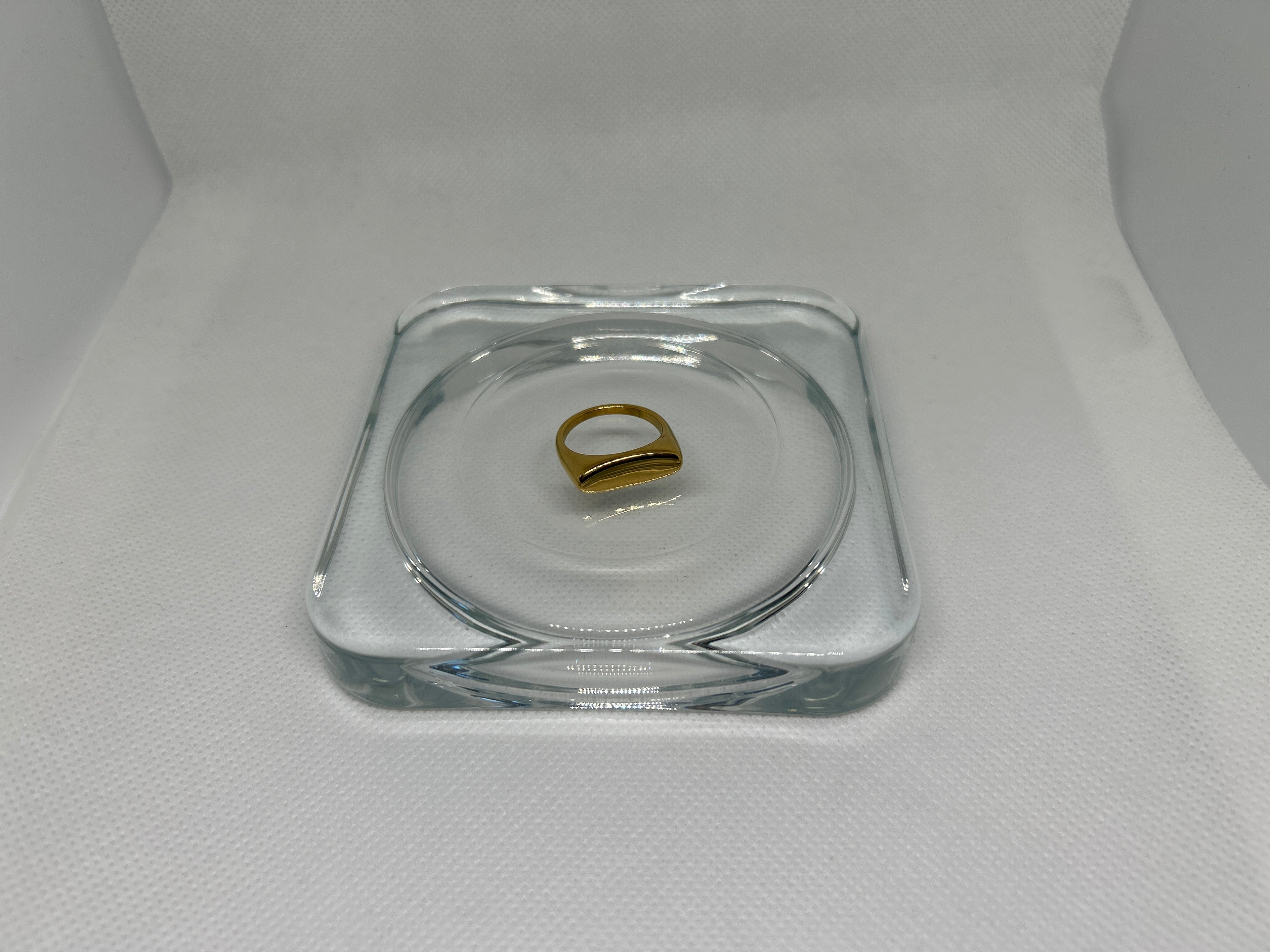 The Polished Slim Signet Ring