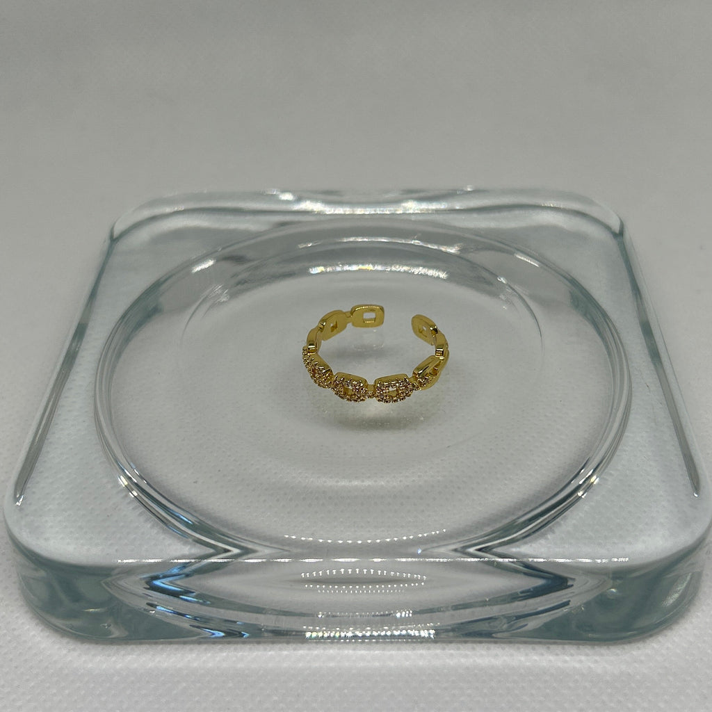 The Linked Up Pavé Ring