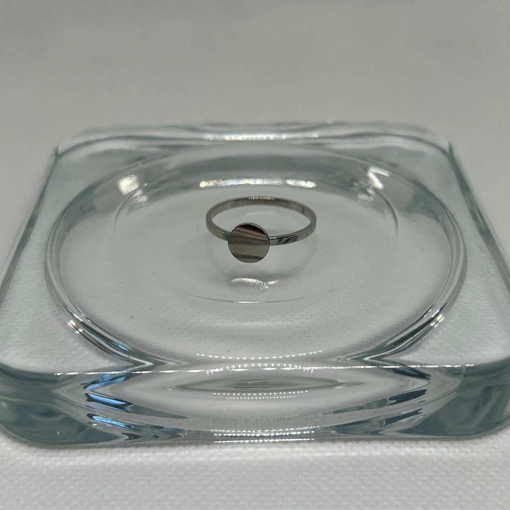 The Silver Horizon Disc Ring
