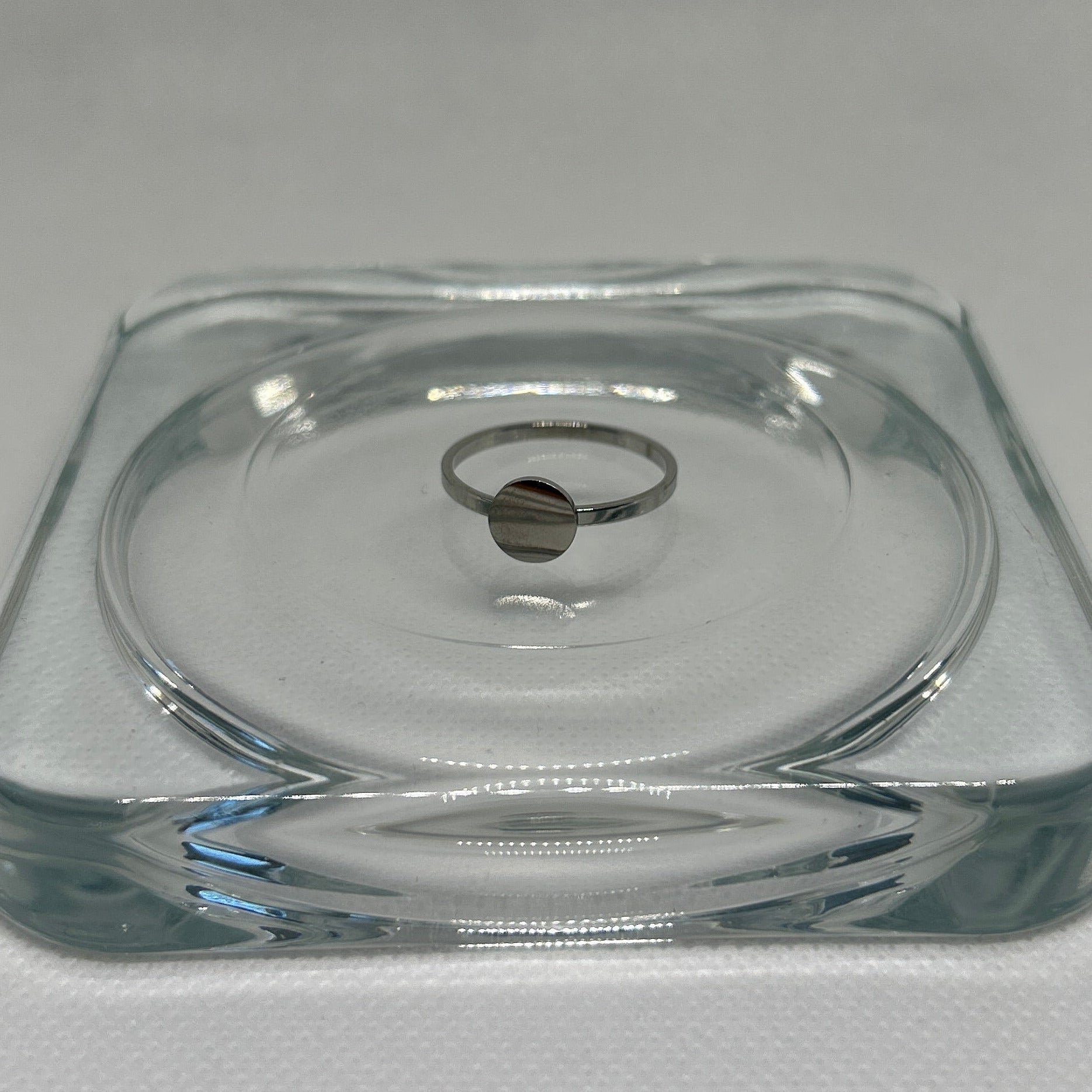 The Silver Horizon Disc Ring