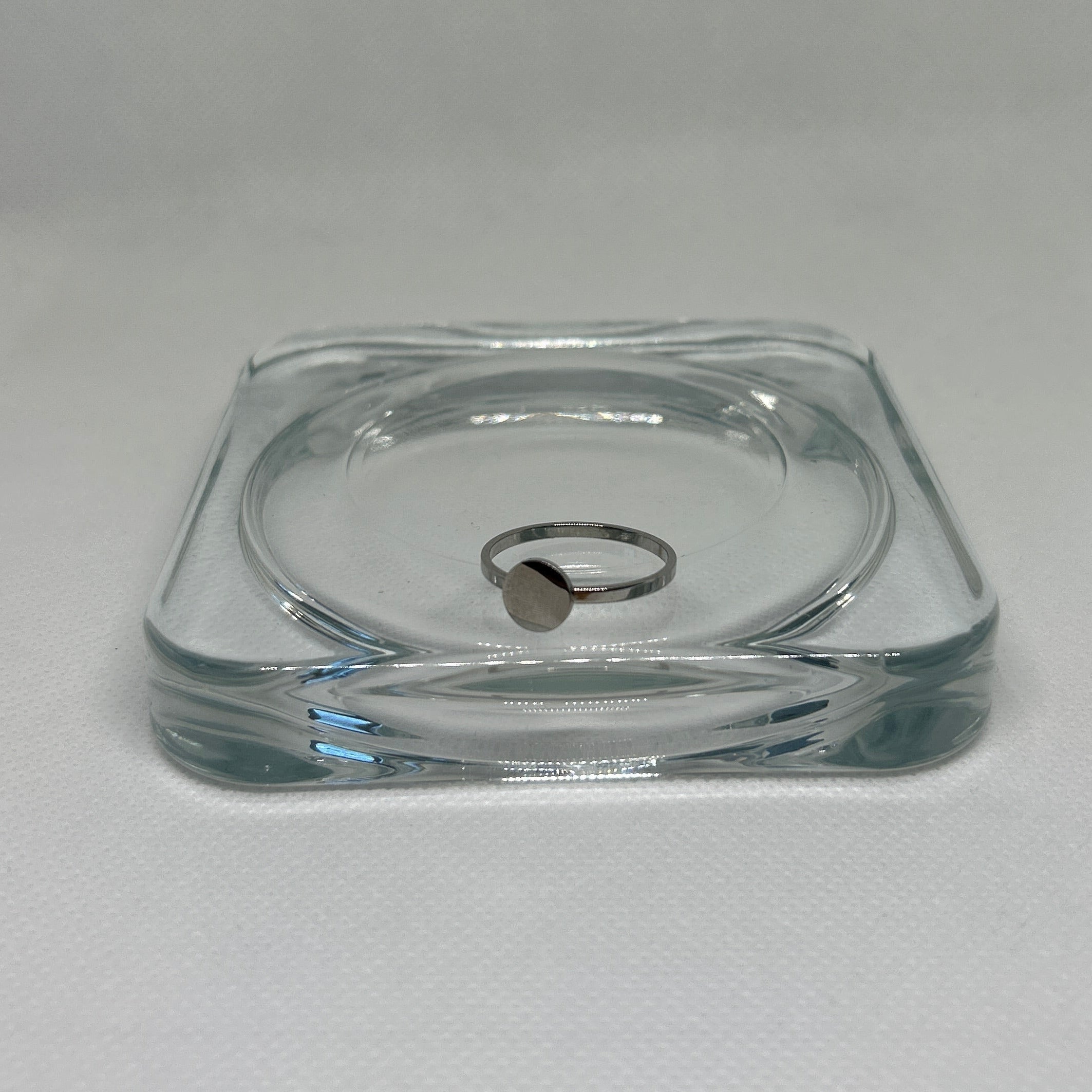 The Silver Horizon Disc Ring