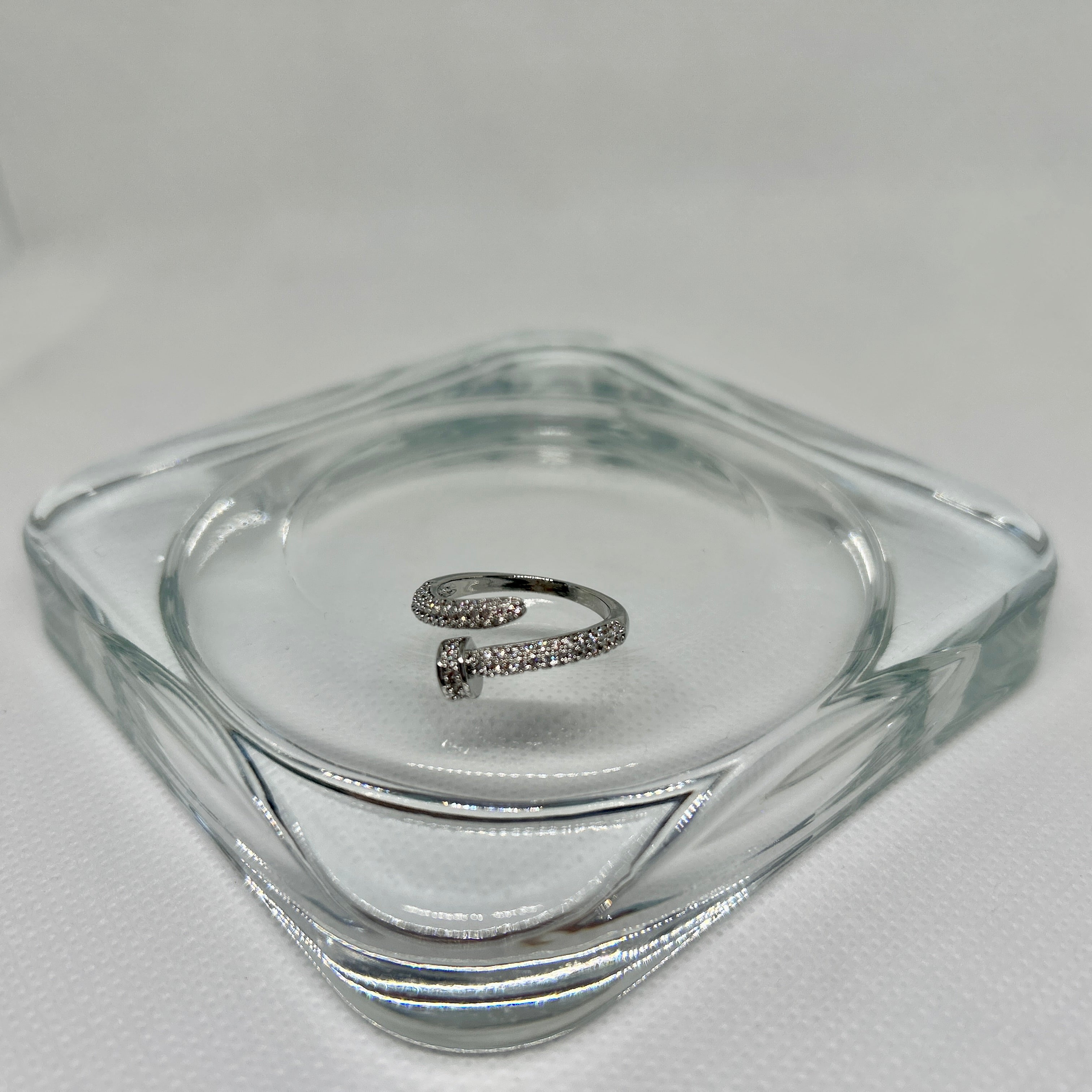 The Pavé Industrial Nail Ring