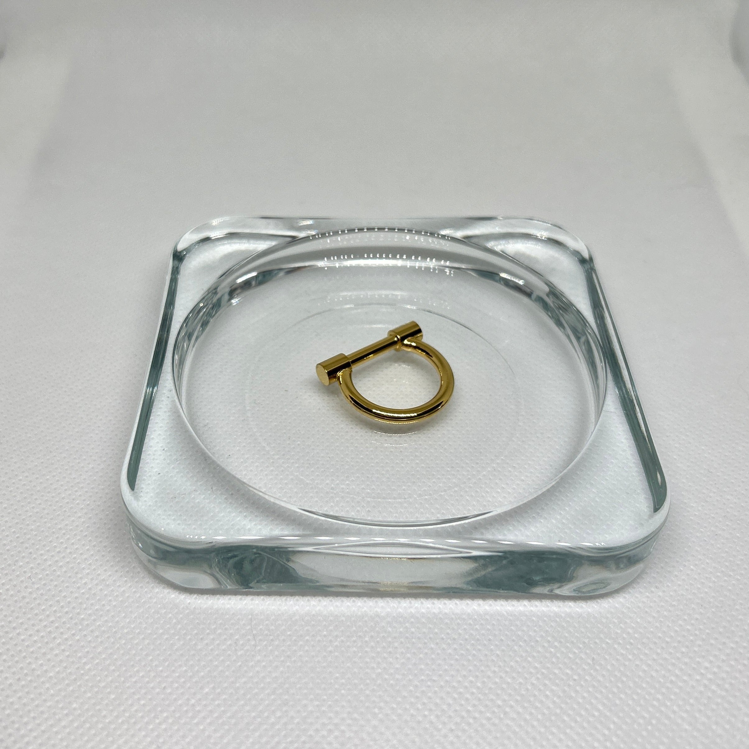 Gold Stirrup Horsebit Minimalist Ring