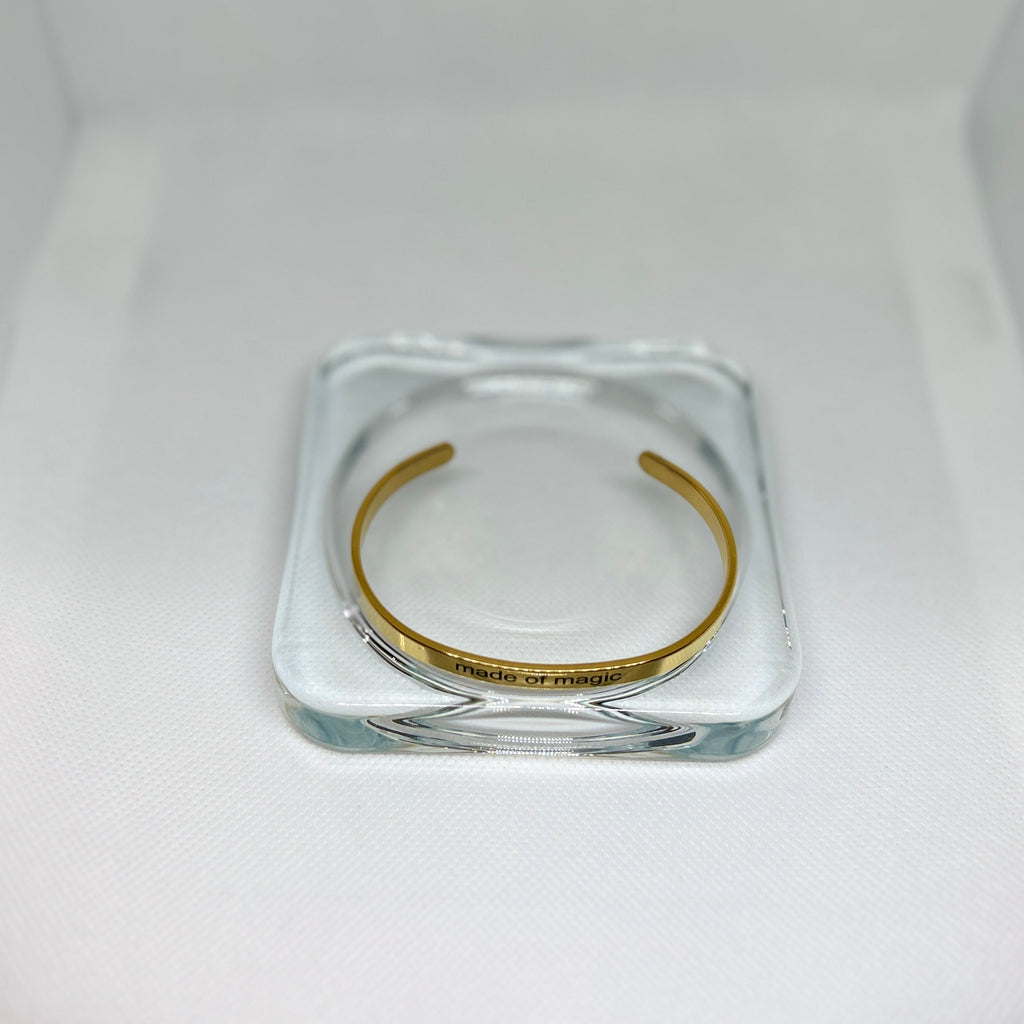 "Made of Magic" Engraved Cuff Bracelet