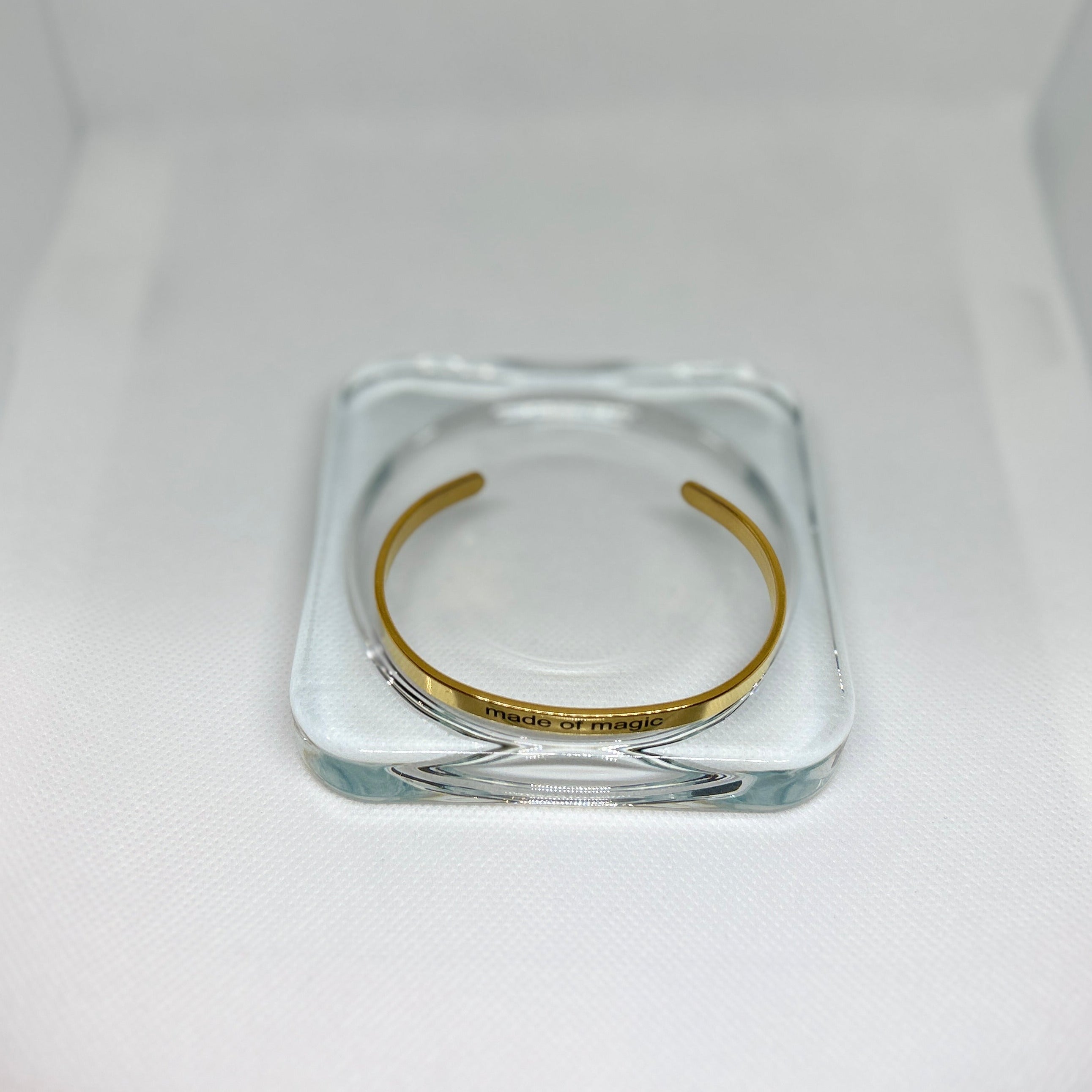 "Made of Magic" Engraved Cuff Bracelet
