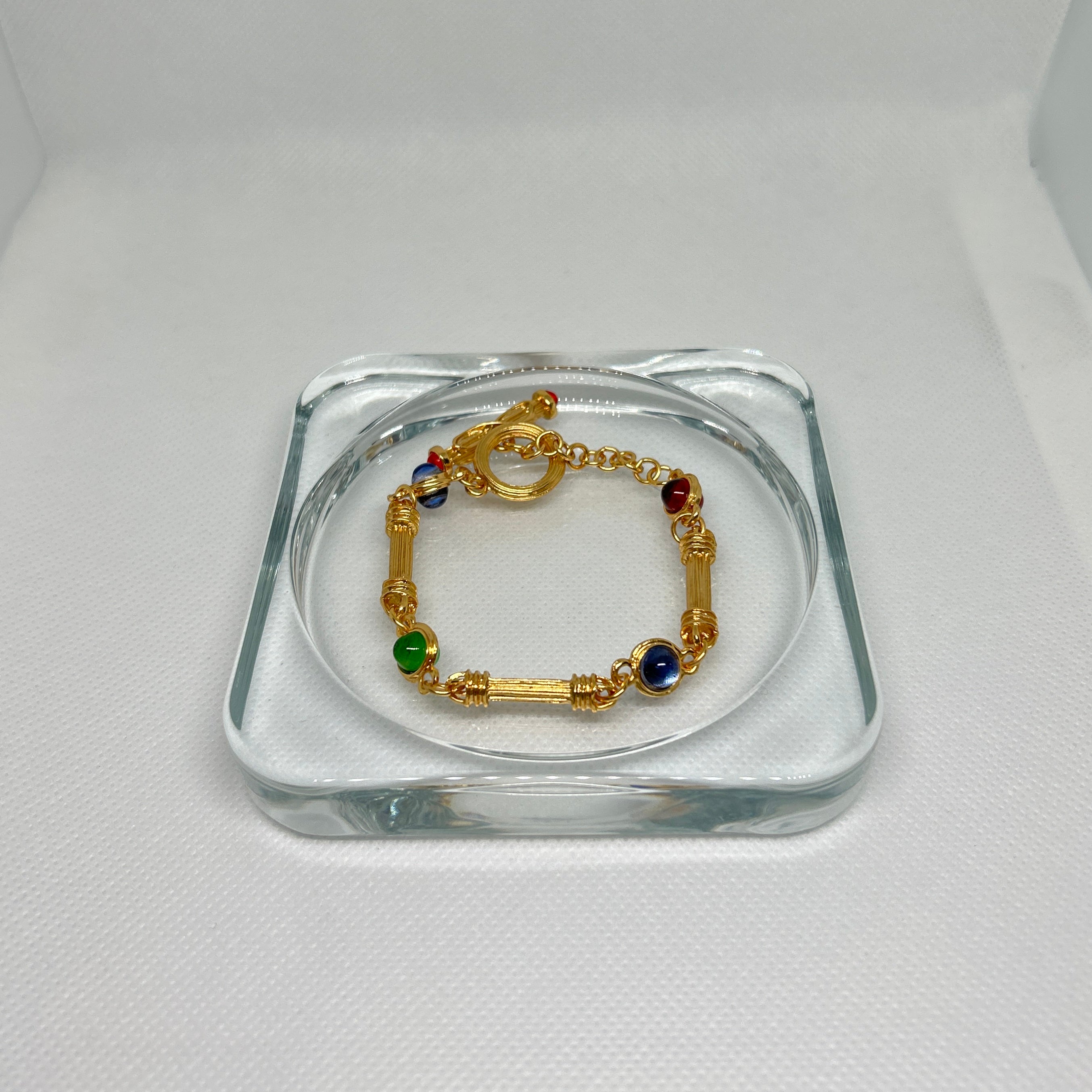 Vintage Style Multi Color Gem Station Jewelry Set