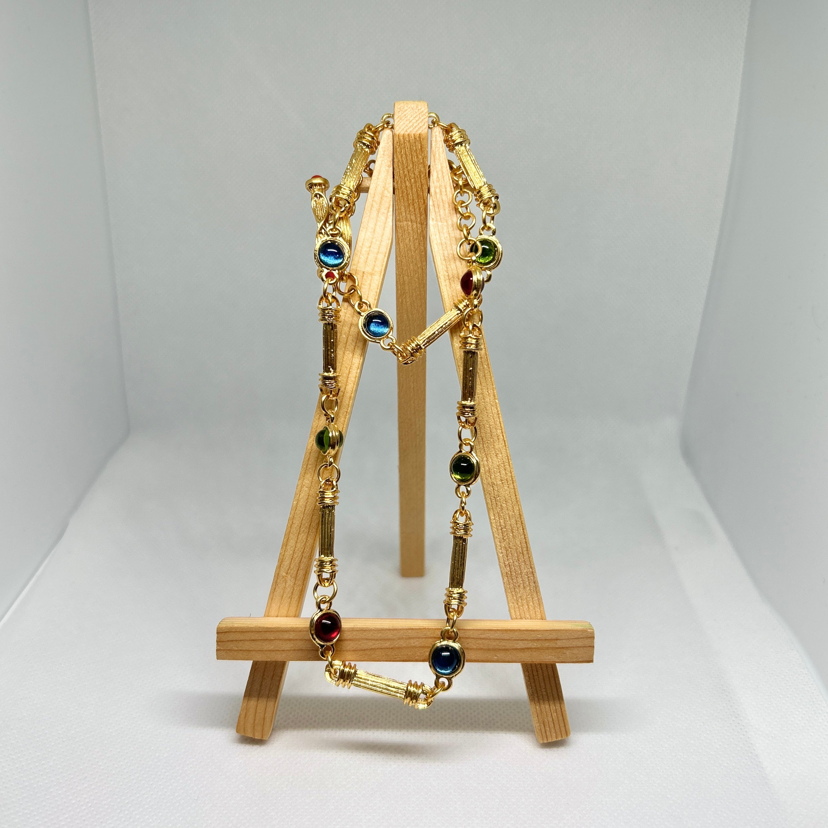 Vintage Style Multi Color Gem Station Jewelry Set
