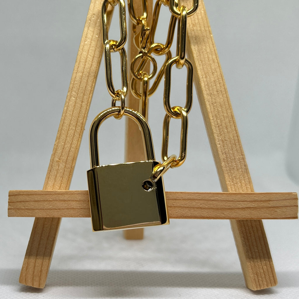 Noise Lock Statement Stainless Steel Pvd Plated