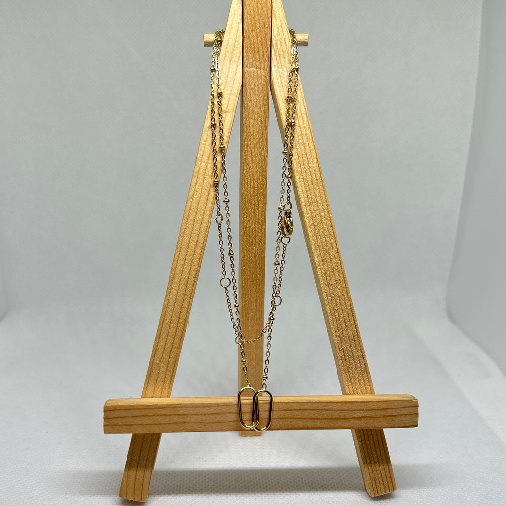 Double Link Delicate Necklace