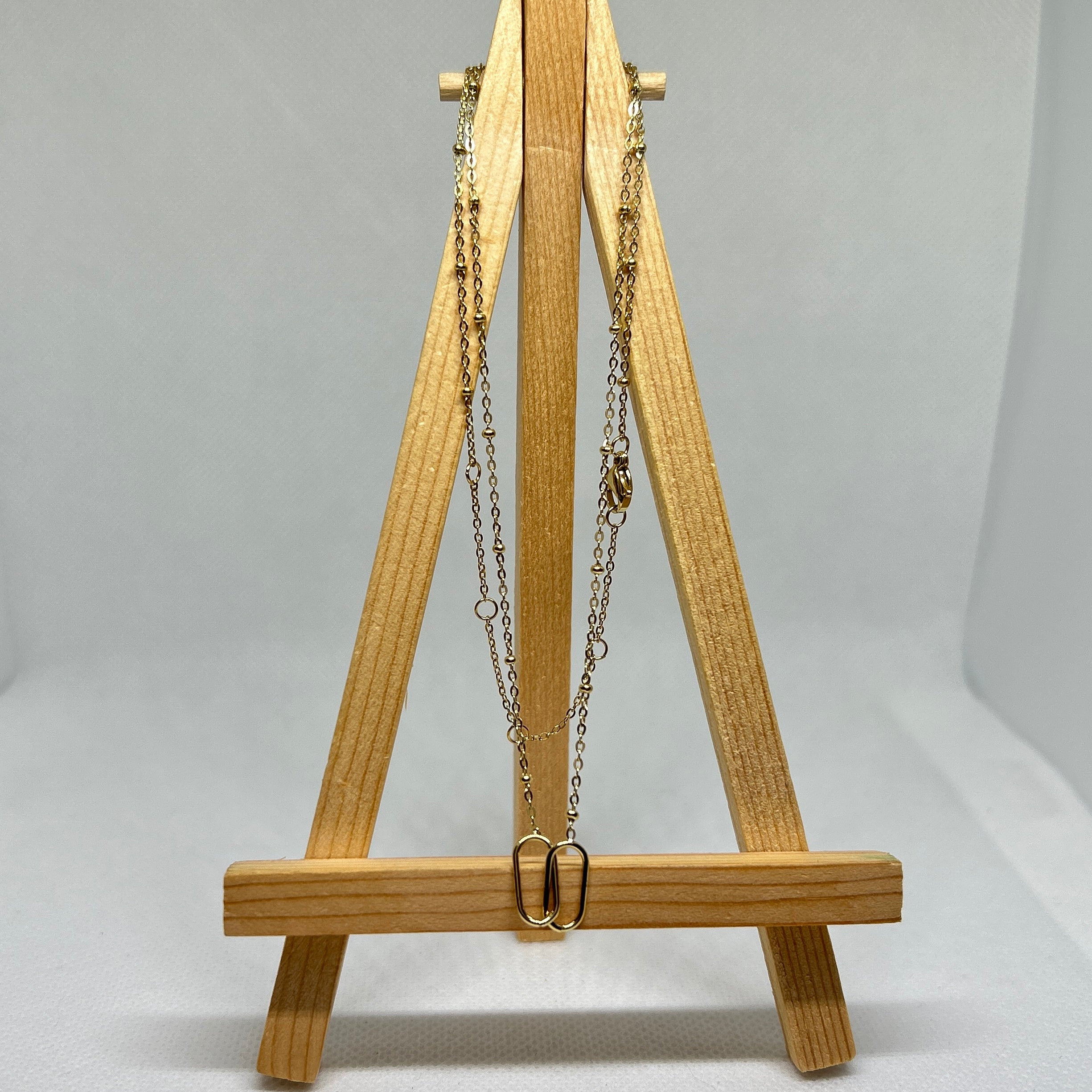 Double Link Delicate Necklace