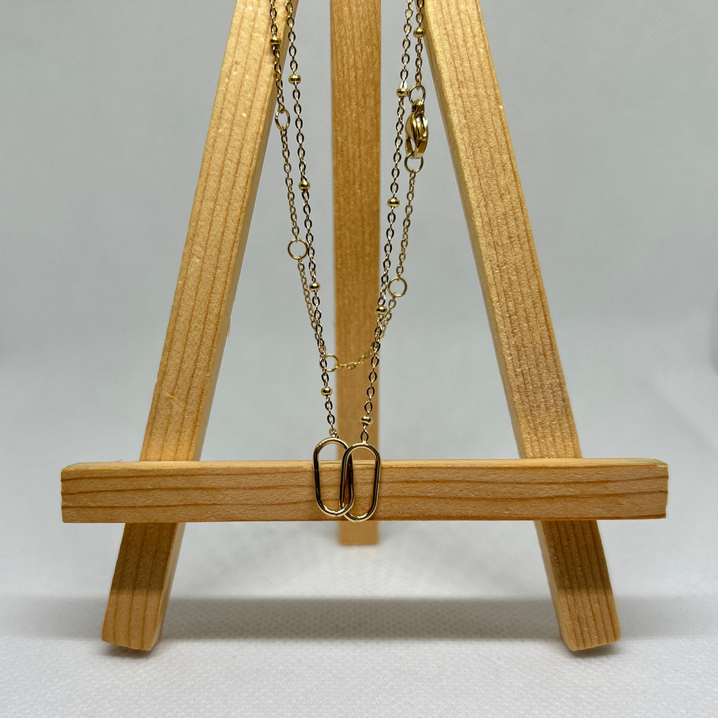 Double Link Delicate Necklace