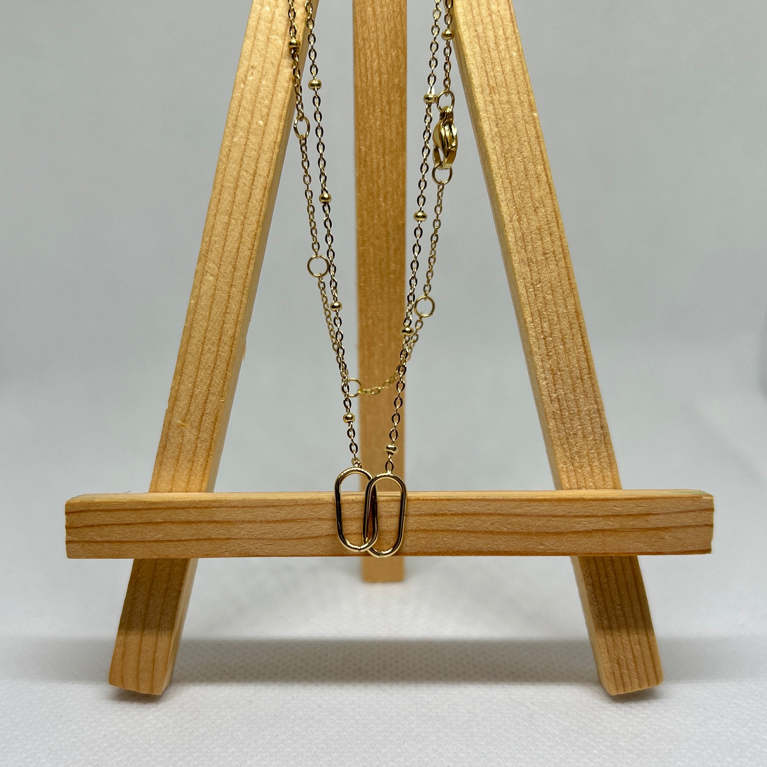 Double Link Delicate Necklace