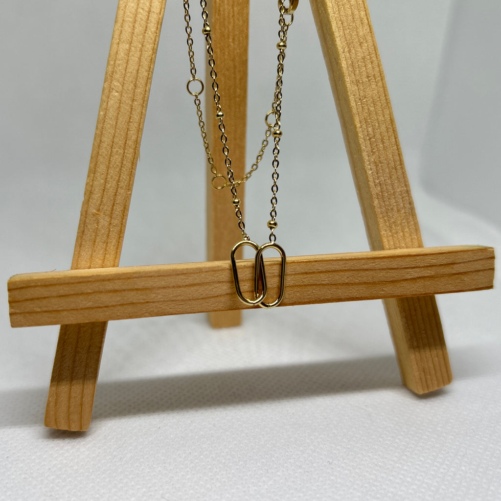 Double Link Delicate Necklace